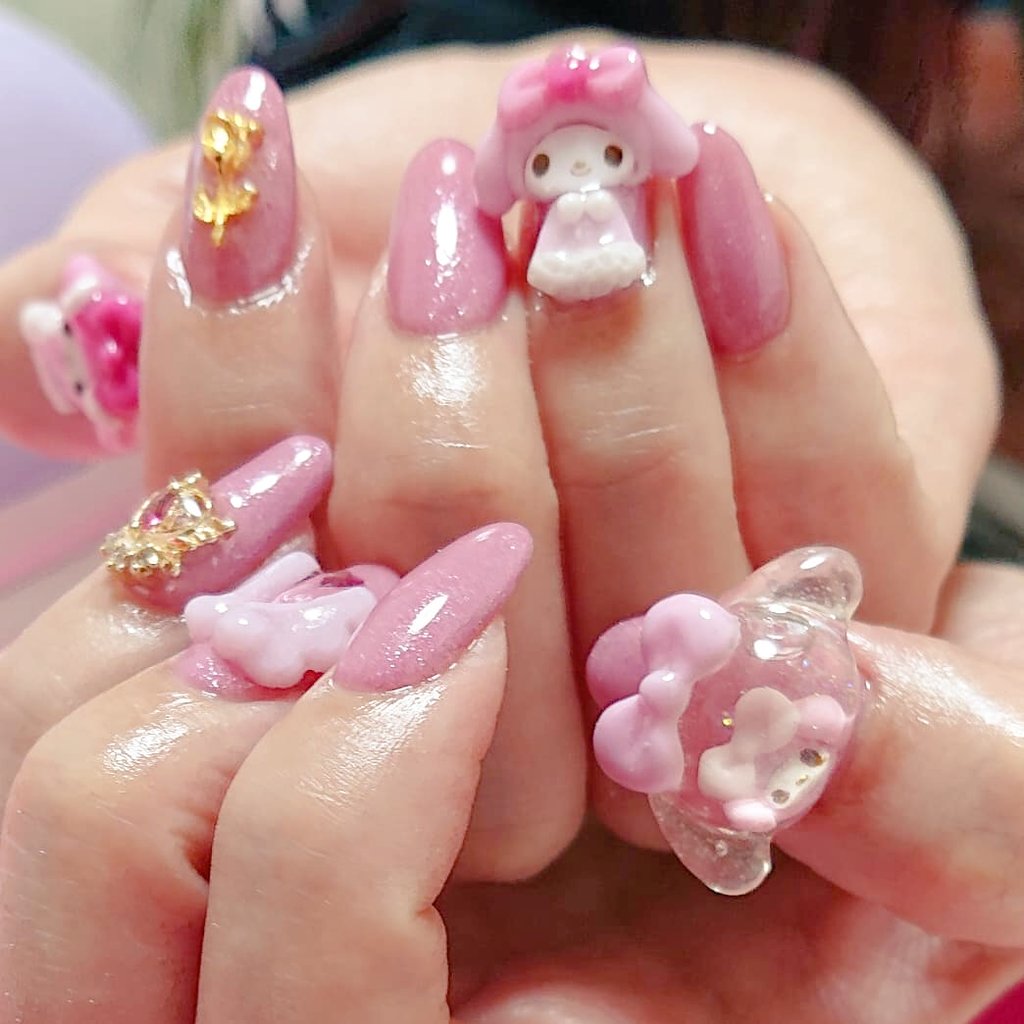 asaki_k's tweet photo. #ジェルネイル #スカルプ #ネイル #nail #新宿ネイルサロン #いろはねいる #マイメロ #マイメロネイル #キャラクターネイル #3dネイル #冬ネイル #ピンクネイル #ガーリーネイル #mymelody https://t.co/YrF4KF3d57