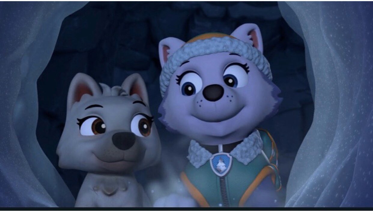 えっふヱ パウパトロールの例の狼回 本物の狼が出るのこれが初めてでは 実物見る前は1枚目のalpha And Omegaみたいなん出てきたらどうしよう思っとったけど杞憂だった 普通にかわいい エベネキの包容力も でも個人的には某神回で出てきた本物じゃない狼