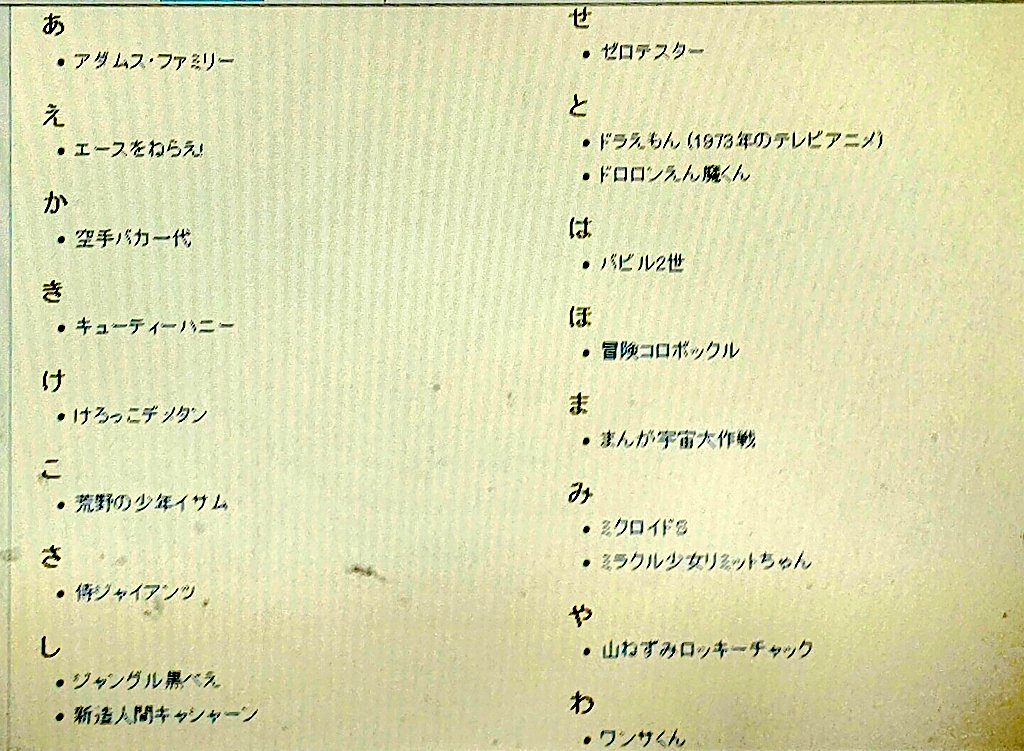 アガサ クリスp در توییتر 日本のアニメで キューティーハニー ホメロス有 えん魔くん コロボックル リミットちゃん ホメロス有 ロッキーチャック 歌手名不明のカバー2種有 以外はパチソンが確認されてる 二郎とミュージック メンの過渡期だったから アガサ クリスp در توییتر 日本のアニメで キューティーハニー ホメロス有 えん魔くん コロボックル リミットちゃん ホメロス有 ロッキーチャック 歌手名不明のカバー2種有 以外はパチソンが確認されてる 二郎とミュージック メンの過渡期だったから