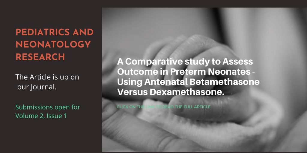 Article Link: bit.ly/2PsJ9qK 

Journal of #Pediatrics and #Neonatology #research invites #paper or #casereports its the upcoming issue.
Submission Link: bit.ly/2QSszBI