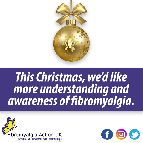 fmauk's tweet photo. For Christmas, sufferers of fibromyalgia would like some more general awareness and understanding of the condition.
This festive season, support our #BecomeFibroAware campaign and help make more people informed about fibromyalgia! 👇 https://t.co/lhFX0xqs0A