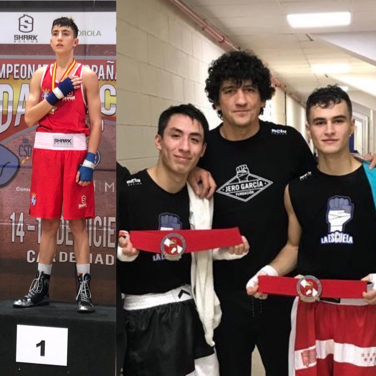 jerogarciabox's tweet photo. Acabamos el año pugilsticamente hablando, no se puede acabar mejor que con tres oros de los más pequeños. #asierlanzaarote campeón de ESPAÑA de School Boys y #BrianAguirre y #javiergalan campeones en Madrid en jóvenes. El relevo está forjado. #boxeo #boxing #box https://t.co/dhpOrcVNfS