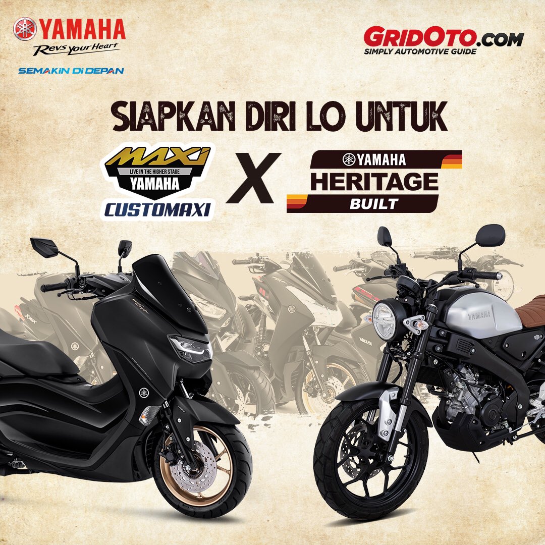 yamahaindonesia's tweet photo. Memanggil semua Brosis pecinta modifikasi di seluruh Indonesia!

Yamaha akan mengadakan kontes modifikasi yaitu CUSTOMAXI x Yamaha Heritage Built. https://t.co/WQIcqH78zD