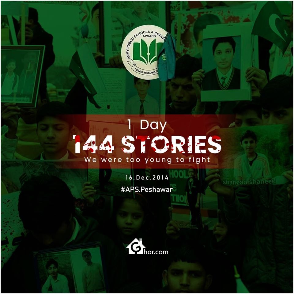 Apnagharonline's tweet photo. Remembering The Martyrs Of APS Peshawar.
#APSPeshawar #16December #Werememberyou #Ghardotcom https://t.co/6puaBwqNTD