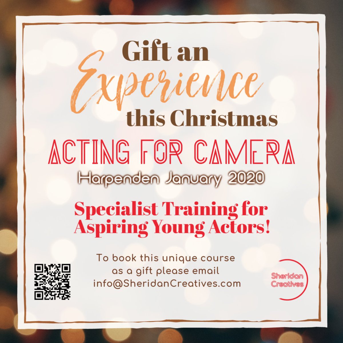 Hi <a href="/HarpendenRovers/">Harpenden Rovers FC</a> if you get a chance please do share details of our Acting for Camera course for any young footballing actors amongst you! All the best, Chris