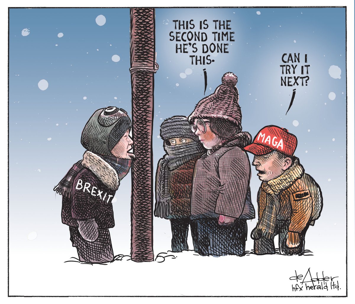 deAdder's tweet photo. Caretoon for @chronicleherald #brexit #BrexitElection #BorisJohnson #TrumpRally #Trump2020 https://t.co/uIhneOB5ZO