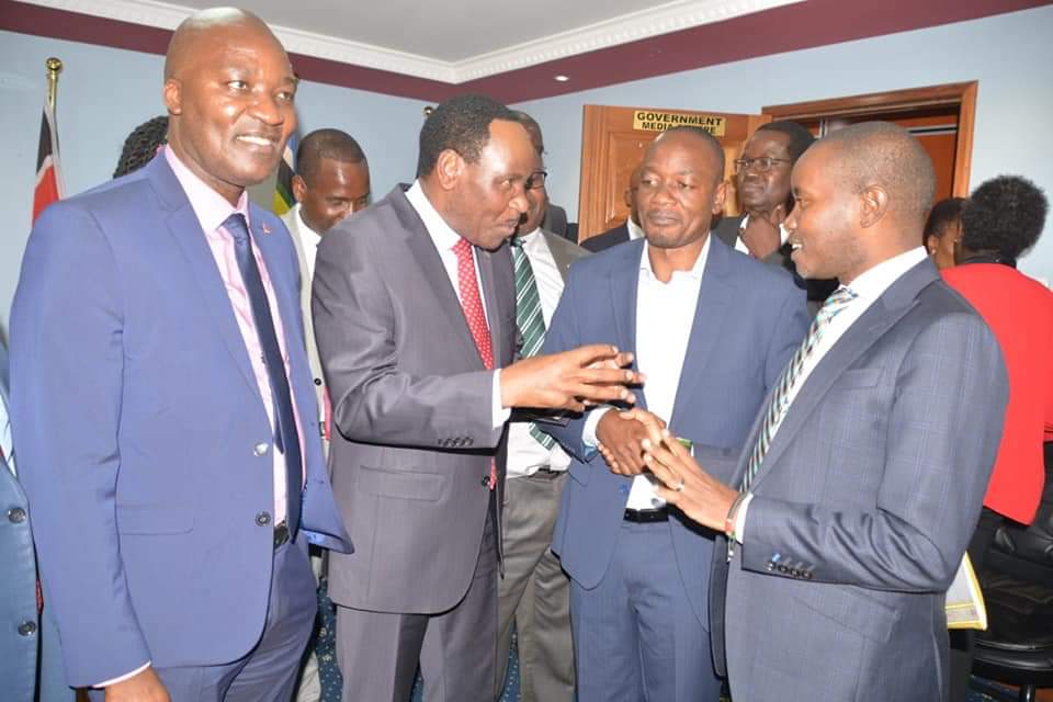 Dr. Ezekiel Mutua, MBS (@ezekielmutua) on Twitter photo Joined <a href="/MoICTKenya/">Ministry of Info, Comms & The Digital Economy KE</a> CS <a href="/mucheru/">Joe Mucheru EGH</a> for the handing over of the <a href="/davidmakali1/">David Makali</a>-led <a href="/CommTask_Ke/">CommunicationTaskforceKE</a> Report on Government Information & Public Communications at Telposta Towers, Nairobi. The function was attended by ICT & Innovations PS <a href="/jeroch1/">PS Jerome Ochieng, CBS</a>, <a href="/SpokespersonGoK/">Spokesperson GoK</a> and Communication Scholars. Joined <a href="/MoICTKenya/">Ministry of Info, Comms & The Digital Economy KE</a> CS <a href="/mucheru/">Joe Mucheru EGH</a> for the handing over of the <a href="/davidmakali1/">David Makali</a>-led <a href="/CommTask_Ke/">CommunicationTaskforceKE</a> Report on Government Information & Public Communications at Telposta Towers, Nairobi. The function was attended by ICT & Innovations PS <a href="/jeroch1/">PS Jerome Ochieng, CBS</a>, <a href="/SpokespersonGoK/">Spokesperson GoK</a> and Communication Scholars.