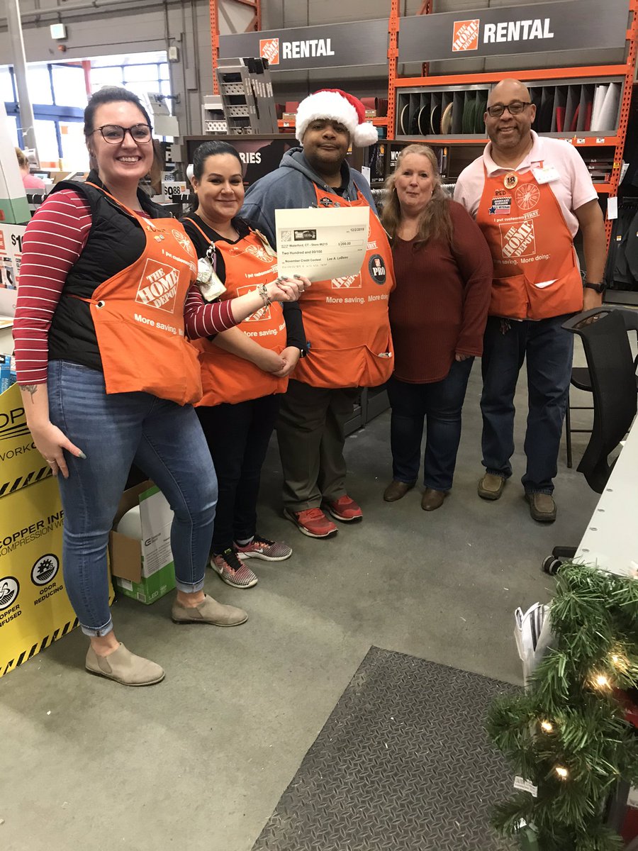 The Team from 6215 is celebrating their big win in the November Credit Contest!! Way to go!! <a href="/maryanne_stl/">Maryanne St. Laurent</a> <a href="/BelliveauRob/">Rob Belliveau</a> <a href="/HD6215/">Home Depot Waterford</a>