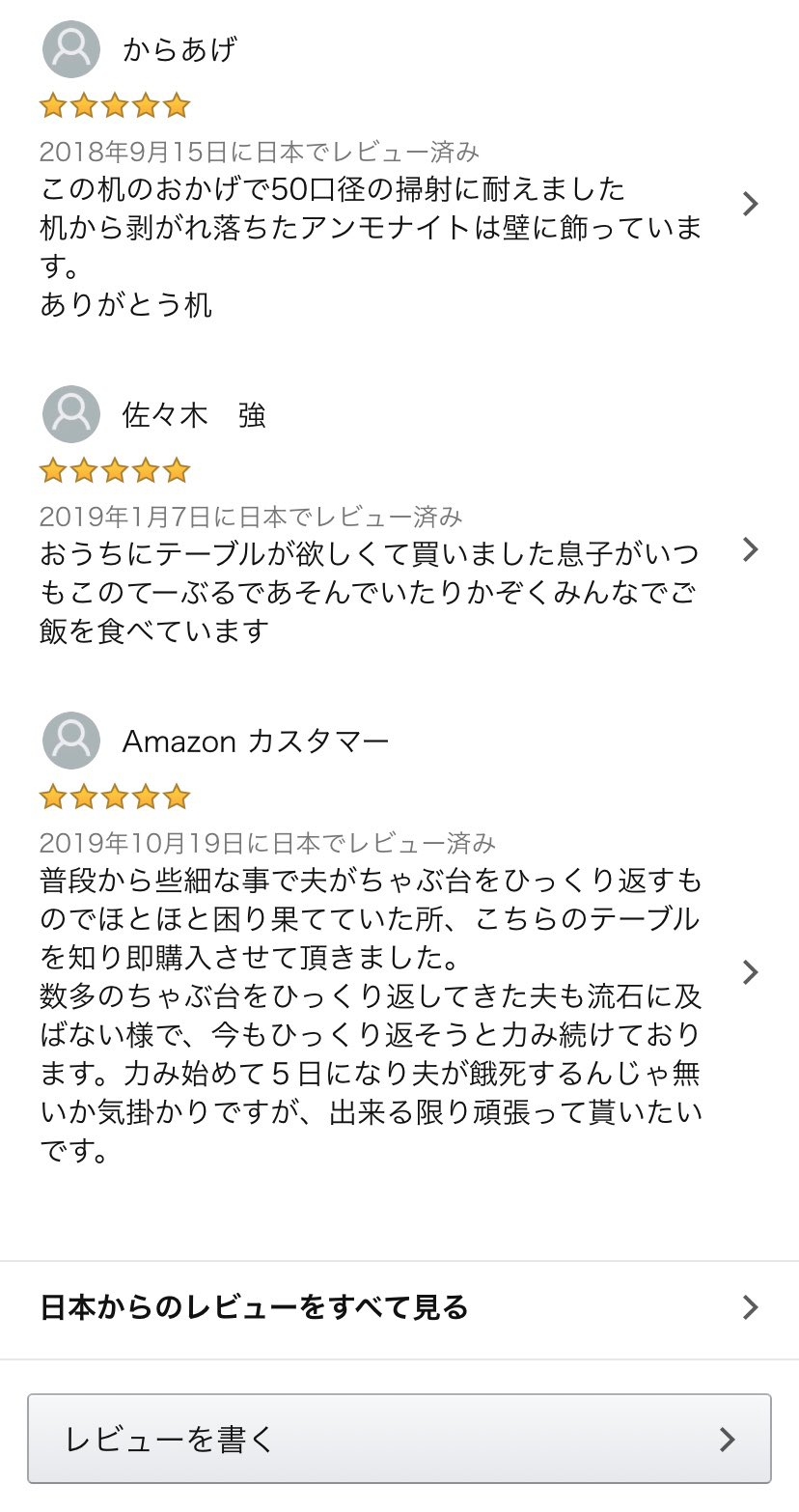 中国からの詐欺レビューが問題になっていたアマゾンに 日本からのレビューを見る という素晴らしい表示が 話題の画像プラス
