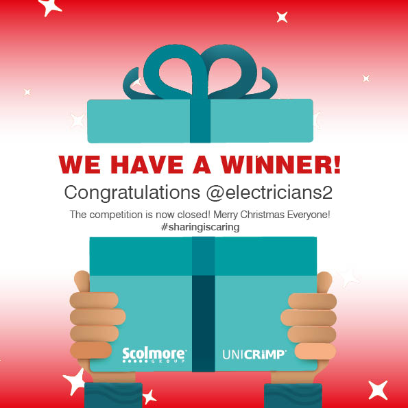 ANNOUNCEMENT‼️
 
We would like to congratulate <a href="/electricians2/">ProElec Electrical Services Ltd</a> 
You are the winner of our #sharingiscaring twitter competition! 🎉👏
 
DM us to claim the Ultimate Contractors Pack! 🎁
 
#win #electrician #electrical #Christmas #spreadthecheer #contractor