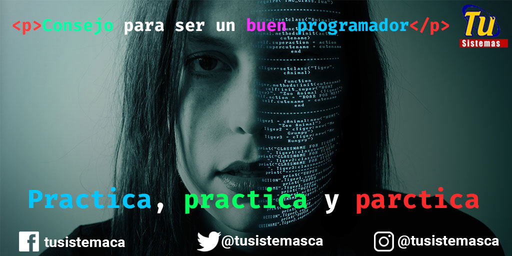 tusistemasca's tweet image. Si estás empezando debes dedicarle muchas horas⌚️ para mejorar tus habilidades de 💻#programación.
#pc #codigos #buenaprogramacion #cursodeprogramacion
