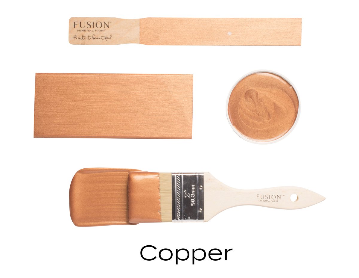 In the month of December, we all seem to love a little shimmer in our decor. Which Fusion Metallic paint do you love more - Rose Gold or Copper?

Discover our full paint color collection: fusionmineralpaint.com/colours/