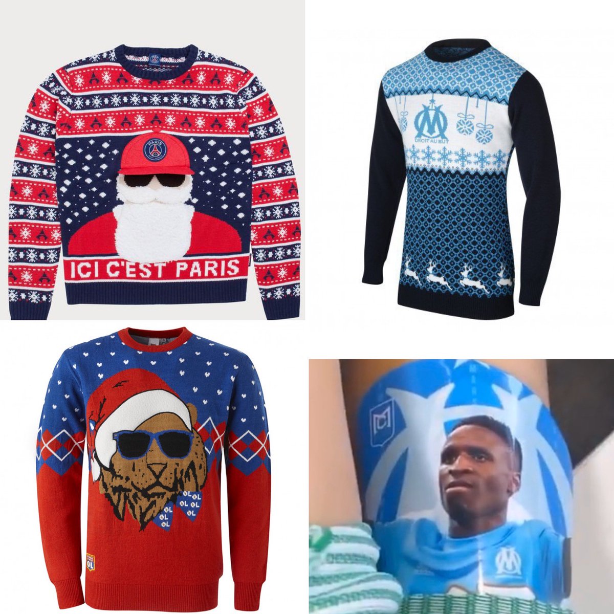 Claire_Arnoux's tweet photo. Soyez attentifs! Cette semaine dans #salonvip on vous fait gagner des pulls de noël! Message à suivre mercredi sur le compte @beinsports_FR pour tenter de gagner!
En jeu les pulls @PSG_inside @OL et de @OM_Officiel avec des protèges tibias @BounaSarr_10
Vive #noeil sur beIN ! https://t.co/wNr6XMmMmW