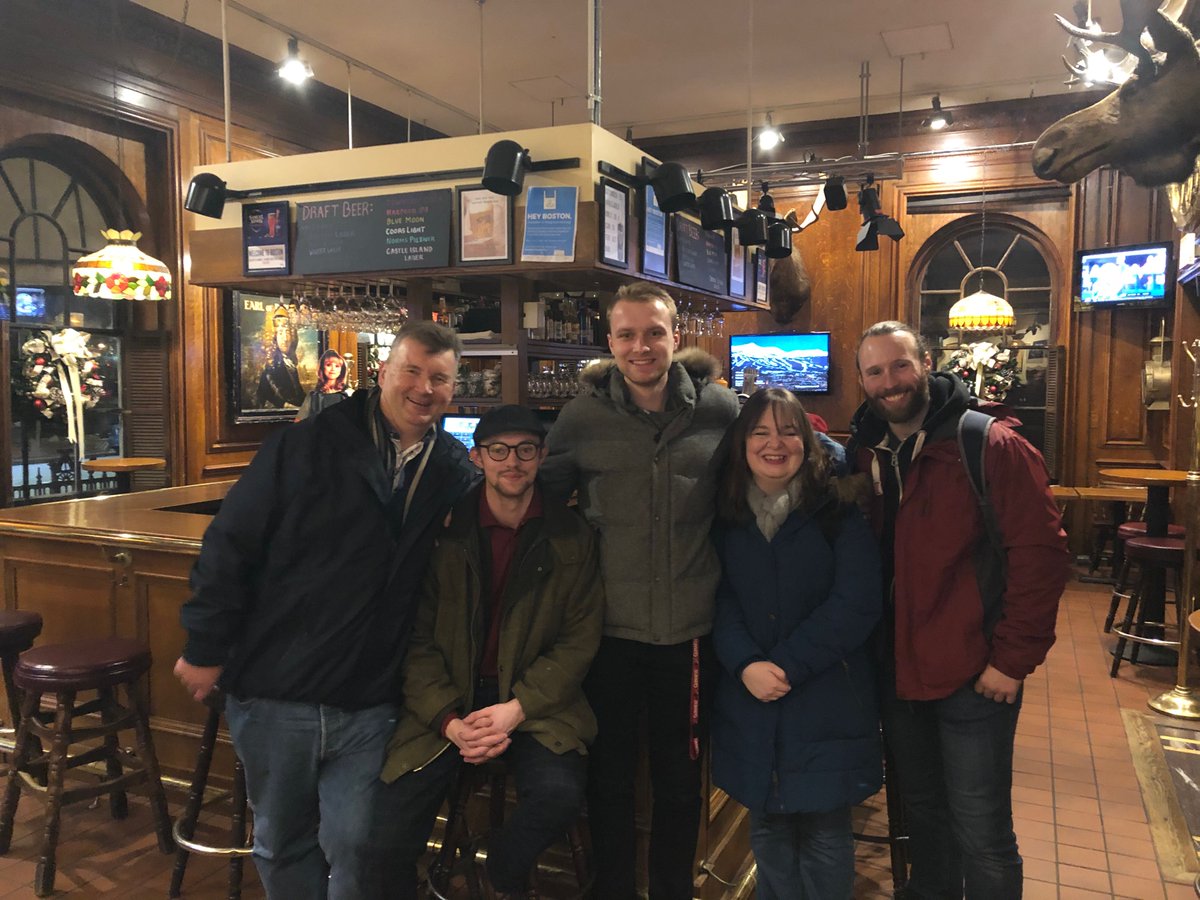 Cheers from cheers bar in Boston - the team are visiting nanoview and Dr Irimia today