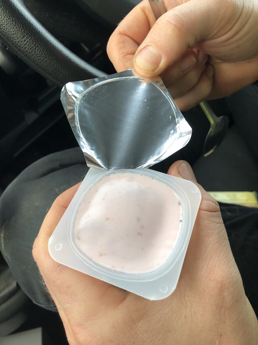 mattcromey's tweet photo. @gregjames ITS A CLEAN LIDDER!!! #Davidyoghurt https://t.co/vUJ4RA2LDc