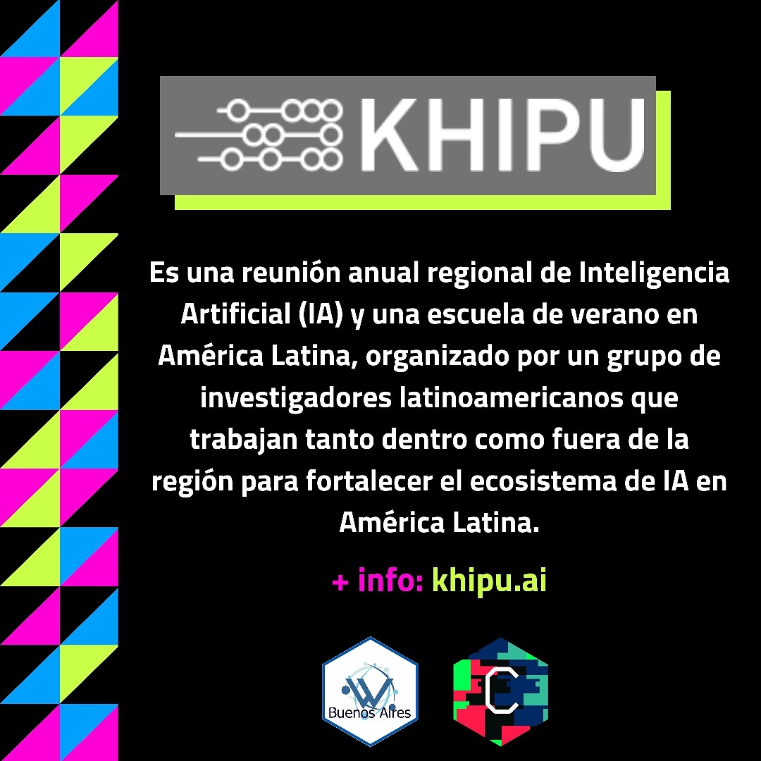 Querés saber de qué se tratan las <a href="/Khipu_AI/">khipu.ai</a> ? O tal vez te quedaste con ganas de asistir este año.. mañana 18:45 en #laconfiteriacc <a href="/ivanafeld/">Ivana Feldfeber</a> y Cecilia Cupito nos hacen un repaso de la edición 2019 que ocurrió en Montevideo. Te esperamos!
bit.ly/wimlds_dic19