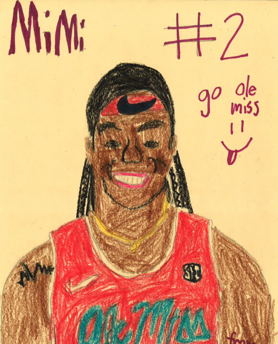 OleMissWBB's tweet photo. We've got a treat for you this Kids Day: we asked our friends at Batson Children's Hospital in Jackson to draw our team!

Thread ⬇️

#HottyToddy | #NoCeilings https://t.co/jvWDbYtDJO
