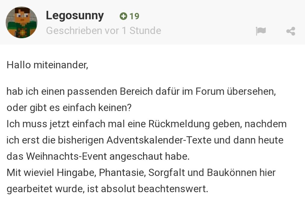 MCCityVille's tweet photo. "Mit wieviel Hingabe, Phantasie, Sorgfalt und Baukönnen hier gearbeitet wurde, ist absolut beachtenswert" schreibt Legosunny auf https://t.co/c0RxHrruW3 💚

Noch nicht bei unserem #Minecraft-Weihnachtsevent vorbei geschaut? Dann aber schnell! https://t.co/MHfZPRETyz https://t.co/UtTPtp2g1X