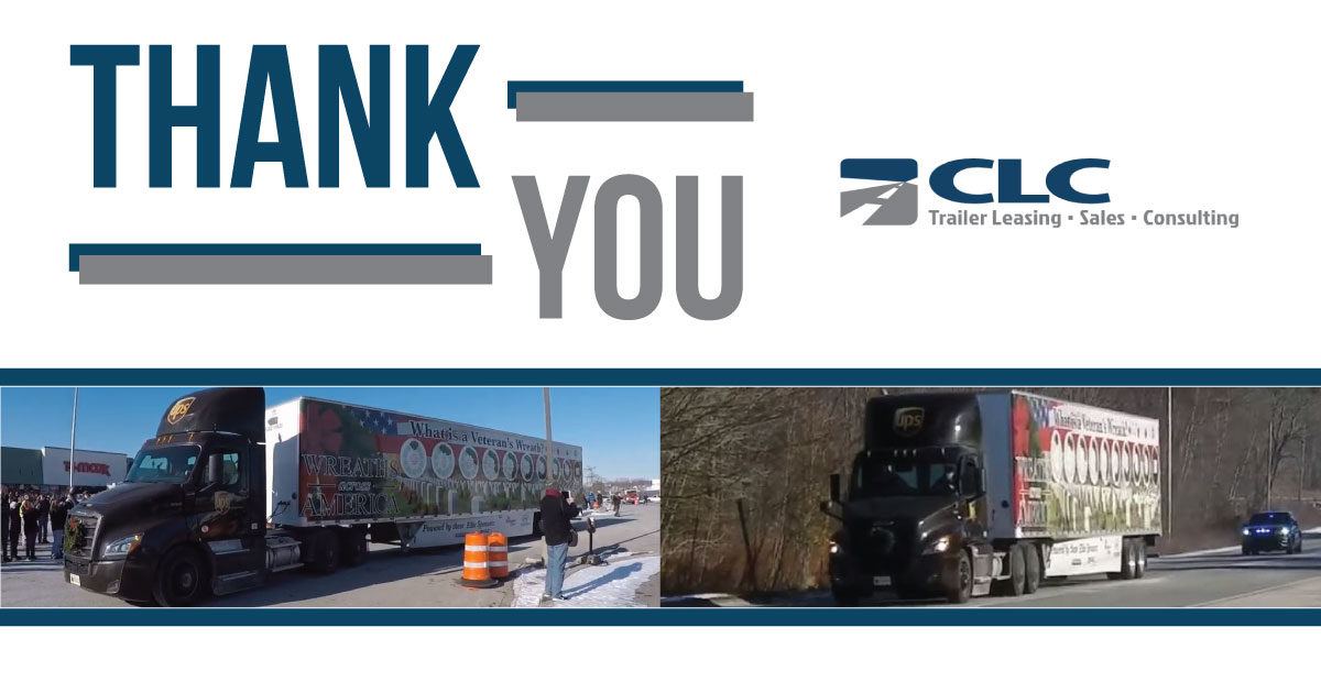 CLC_Trailers's tweet photo. Thank you to all who participated in making National @WreathsAcross America Day a success. It was great to be part of such a great cause with our honor trailer being pulled by @ups that involved 38,000 volunteers who came out to place 254,000 wreaths. #PlayAPart2019 #Trucking https://t.co/rqq3ljADm4