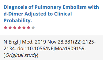 canvector's tweet photo. Let's #DiscussCLOTPlus Monday: "Diagnosis of Pulmonary Embolism with d-Dimer Adjusted to Clinical Probability" #Research #Evidence #VTE #PE #PEGeD
https://t.co/5vZlIRHPYh https://t.co/N7n8Vo5BxF