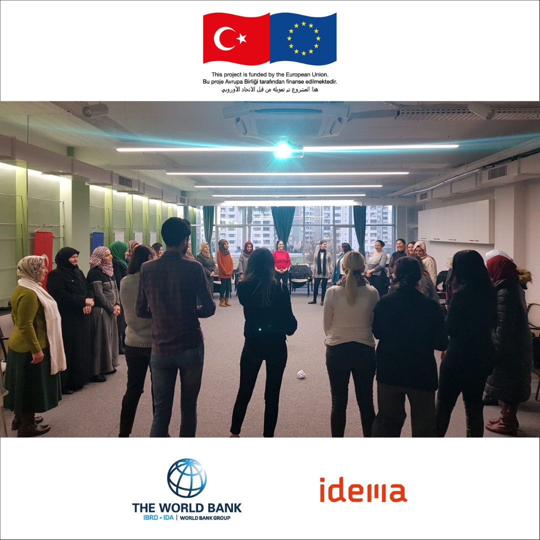 Avrupa Birliği tarafından finanse edilen ve Dünya Bankası öncülüğünde IDEMA tarafından yürütülmekte olan KÜME (Kadınlar için Üretim Merkezi) Projesi Mersin Inogar’da geçen hafta itibariyle eğitimlerine başladı!
<a href="/WorldBankTurkey/">World Bank Türkiye</a> <a href="/EUDelegationTur/">AB Türkiye Delegasyonu🇪🇺EU Delegation to Türkiye</a> 
#europeanunion #worldbank #idema