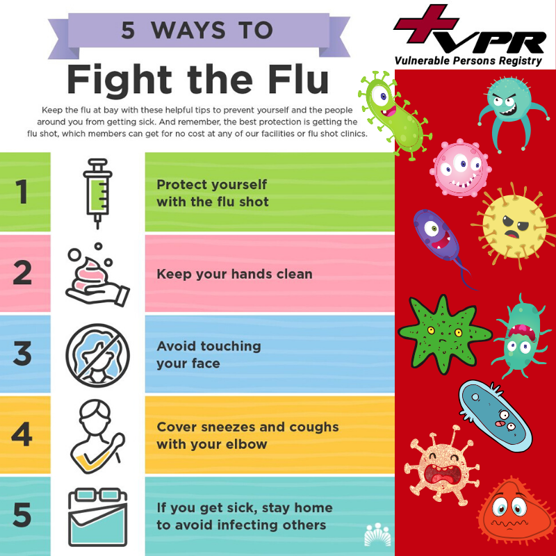 SOOVPR's tweet photo. Flu season can be a scary time for vulnerable persons.
Here are 5 ways to help prevent the flu
#soovpr
#huronnorthshorevpr
#vulnerablepersonsregistry
#fluseason
#flighttheflu
@AlgomaHealth https://t.co/a53Clxhyxy