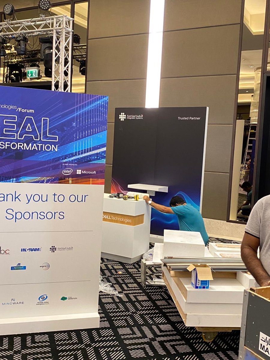 IntegSystemsllc's tweet photo. Here is a quick glimpse of the preparations for the #DELLTechForum event in #Muscat tomorrow!
Make sure you pass by our booth!
#Oman #IntegratedSystems #DELLTechnologiesForum #PlatinumPartner https://t.co/6RbbY1jUPg