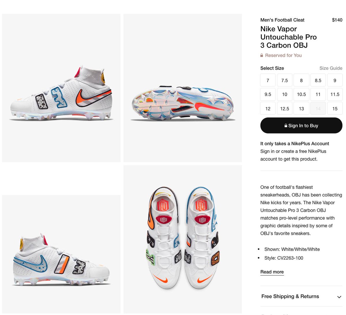 nike vapor untouchable pro 3 carbon obj