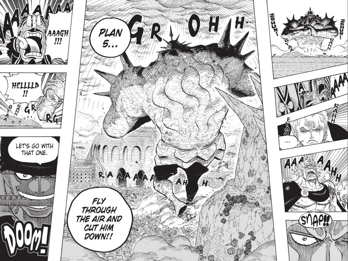 Chapter 777 - Zoro always has been, and always will be, That Dude and I love how he’s approaching Shadow of the Colossus like it’s God of War. Genuinely surprised that this jock can canonically count to five.  #OPGrant