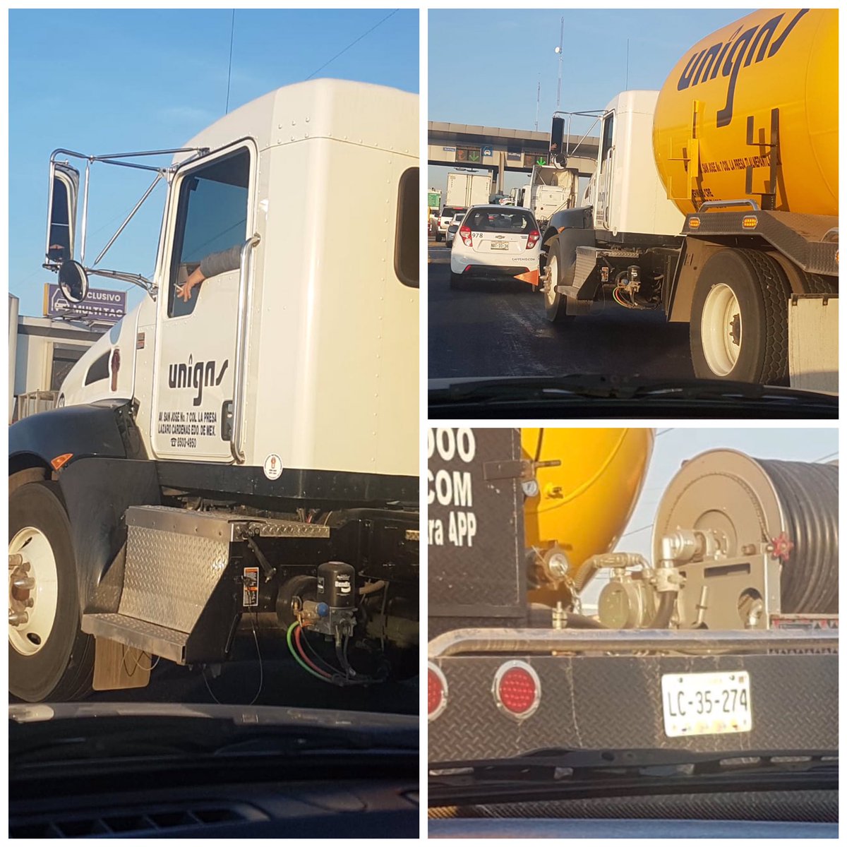JeSsTaKa's tweet photo. Miren @VILLALVAZO13 @inakimanero bien seguro de que no puede pasar nada! #DenunciaCiudadana fuma mientras maneja una pipa de gas! https://t.co/GYsfItkc2g
