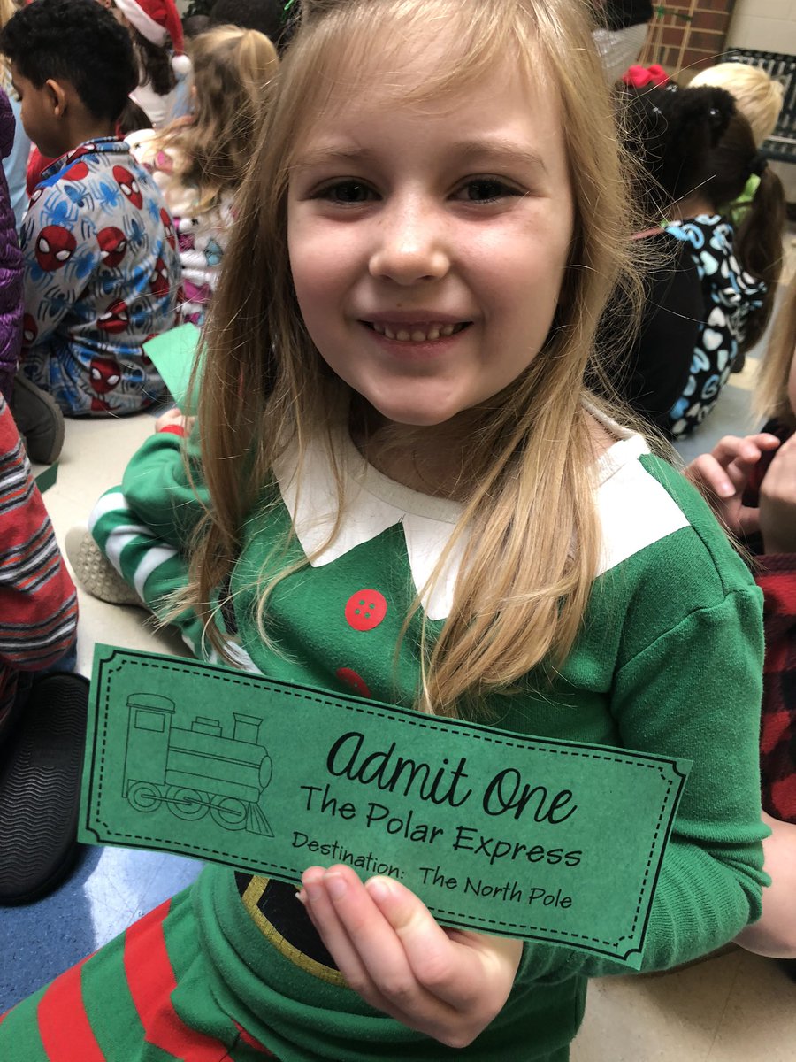 MrsJenJones1's tweet photo. Sharing the read aloud love! Polar Express Day for 1st grade! @marmitchum @phescougars #lex1literacy https://t.co/GJXOgRAdmk