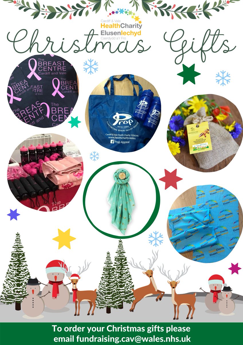Health_Charity's tweet photo. The Pod in Concourse at the University Hospital of Wales will be open tomorrow (Tuesday) to get your last minute Christmas gifts!

We'll also be over in Hafan Y Coed on Thursday 19 December with a selection of gifts - let us know if there's anything you need! #cavxmas https://t.co/rIlUsKhWU6
