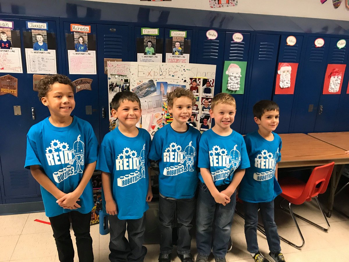 GBCSBobcats's tweet photo. Congrats to our Reid Elementary Robotics teams! They came home with the following awards: Creative Programming, Design and Show, Innovative Model, Model Design & Building Discovery! Great job all! #WeAreGB #GBRobots #creativity #teamwork @ReidRockets https://t.co/PTsChniy5F