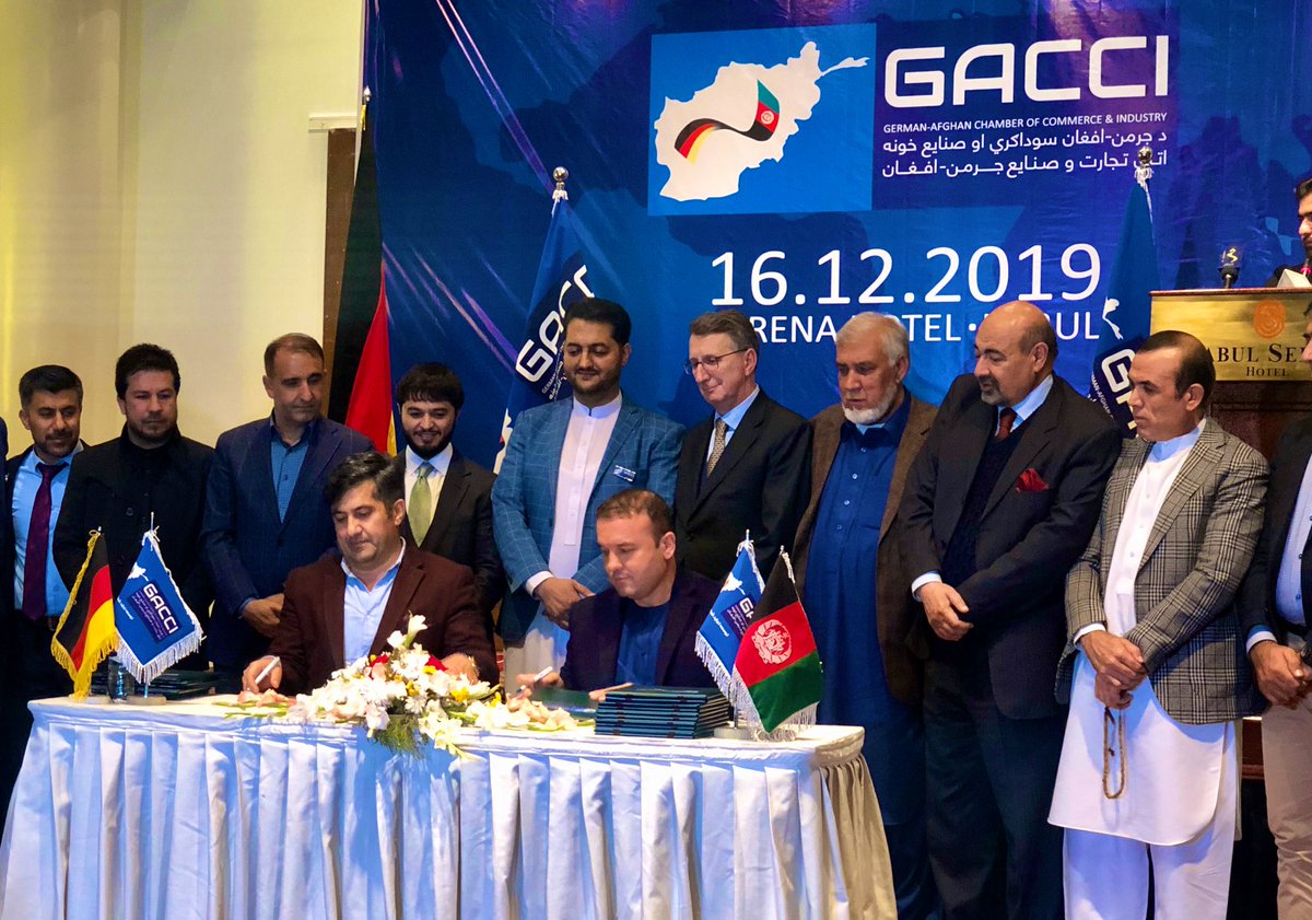 GermanyinAFG's tweet photo. German-Afghan Relations have just become even closer with the founding of the German-Afghan Chamber of Commerce &amp; Industry #GACCI 🇩🇪 🤝 🇦🇫! https://t.co/tB5mssIG3O