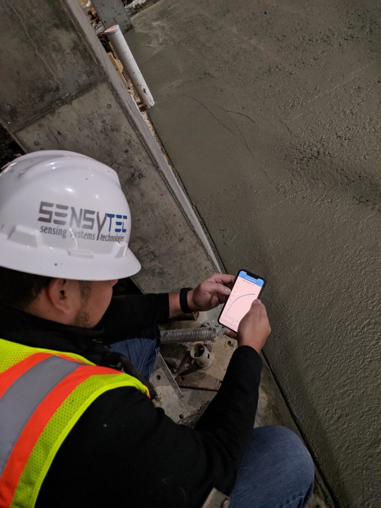 Sensytec's tweet photo. Successful deployment of SensyRoc wireless concrete sensors! Learn more about how we can reduce your construction schedules! Visit us at https://t.co/N5xzrQWK70 #sensyroc #smartcement #wirelesssensors #construction #concrete https://t.co/HA9Gevo6Fh