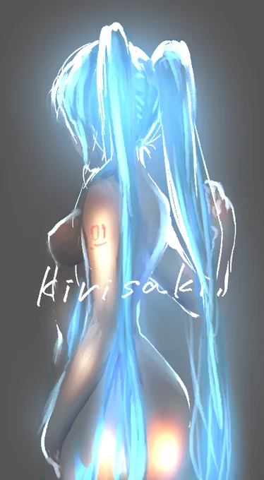 発光する初音ミクさん 