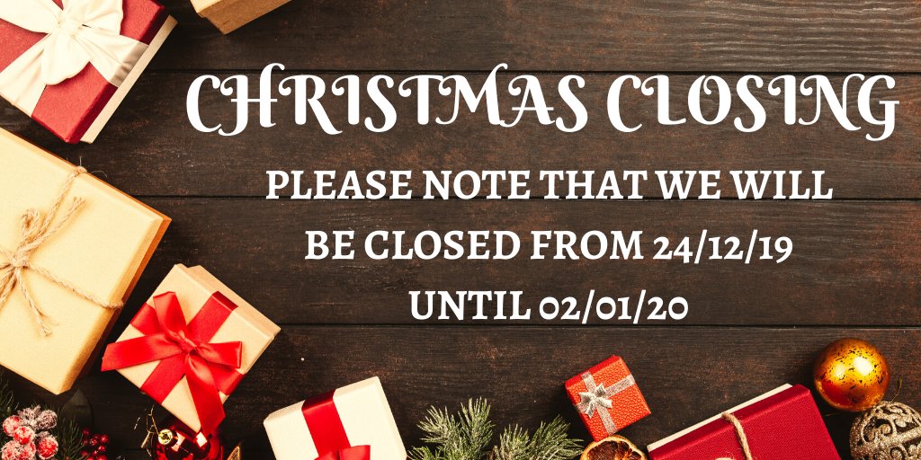 DistinctDoors's tweet photo. Just a quick one to let you know that we'll be closed from 24th Dec to 2nd Jan so no orders will get processed during this time. This is also our last week of deliveries before xmas so if you're thinking of ordering you might not get your items now until the new year 🎅 https://t.co/AvkSO7Pbf8