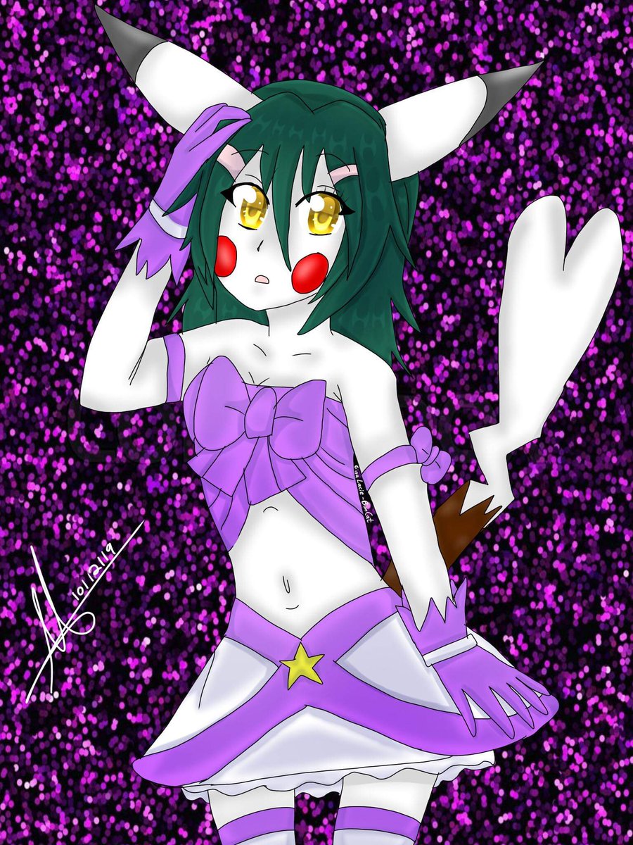 LacieBuncat's tweet photo. This is a drawing request I made in sketch and in digital for a friend from deviantart named Beauepra she ask me to draw her friend original character Pia in her new outfit based on Pikachu from Pokemon.
#anime #animestyles #digitaldrawing #sketch #originalcharacter #artrequests https://t.co/c23onEgdcT