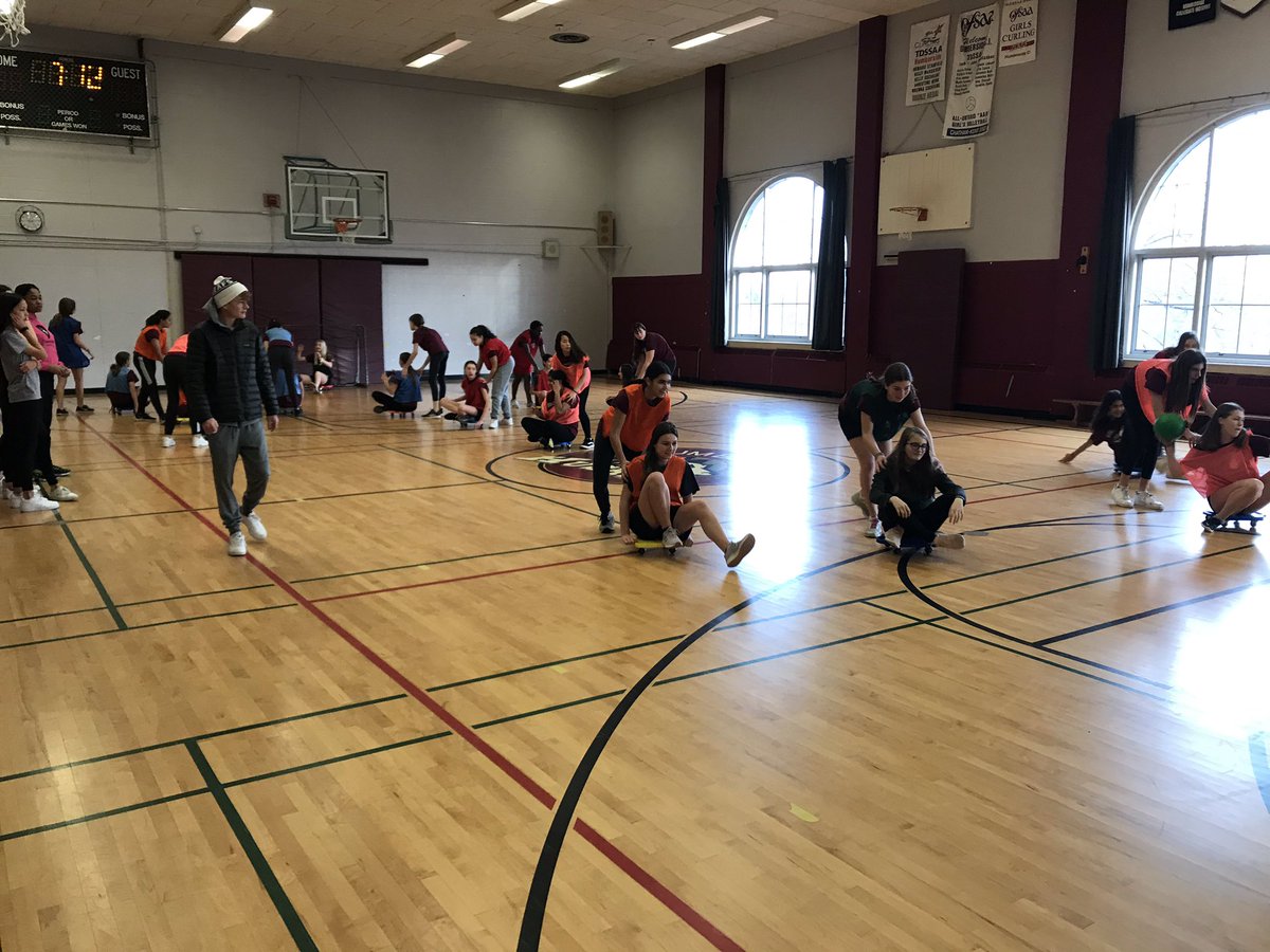 The Grade 12 Recreation &amp; Fitness Leadership students have organized a variety of tournaments for our Grade 9 H+PE Students #LearningToLead