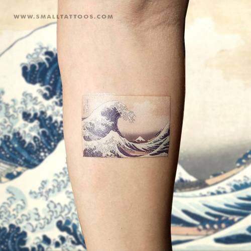 Hokusai SemiPermanent Tattoo Lasts 12 weeks Painless and easy to apply  Organic ink Browse more or create your own  Inkbox  SemiPermanent  Tattoos