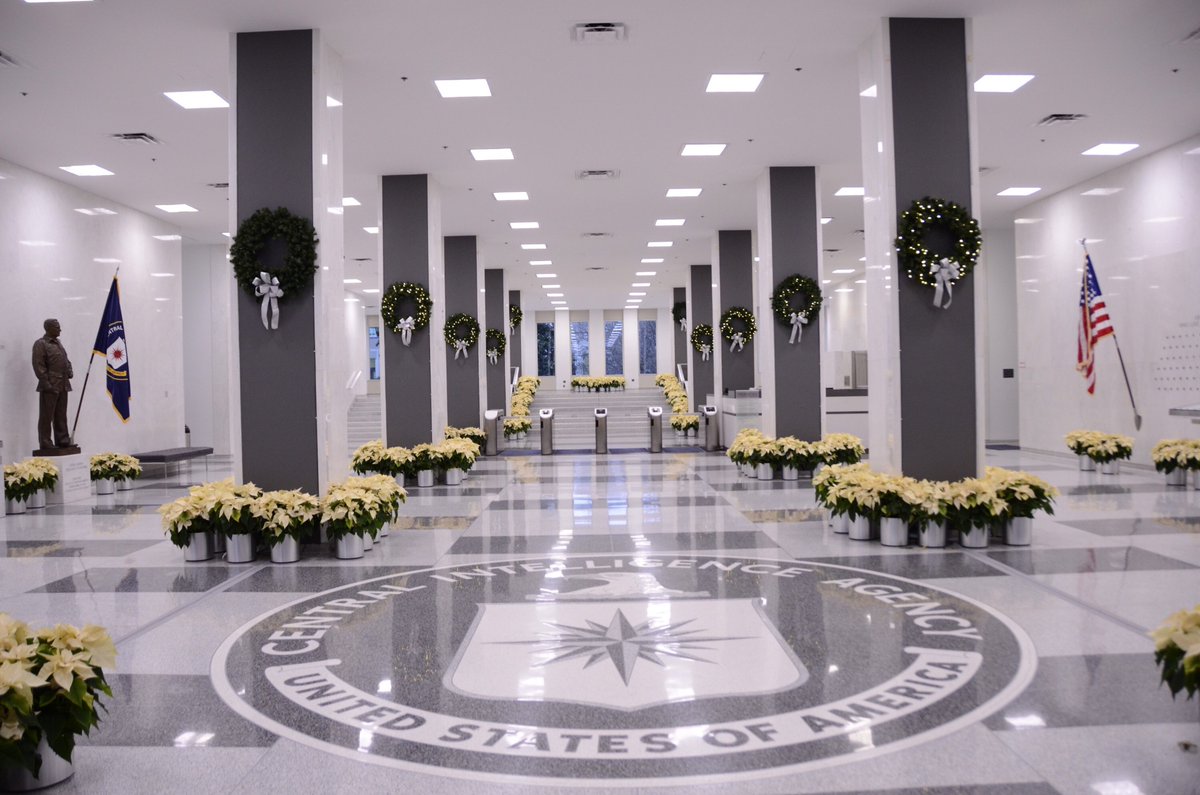 CIA's tweet image. It's beginning to look festive around Headquarters!