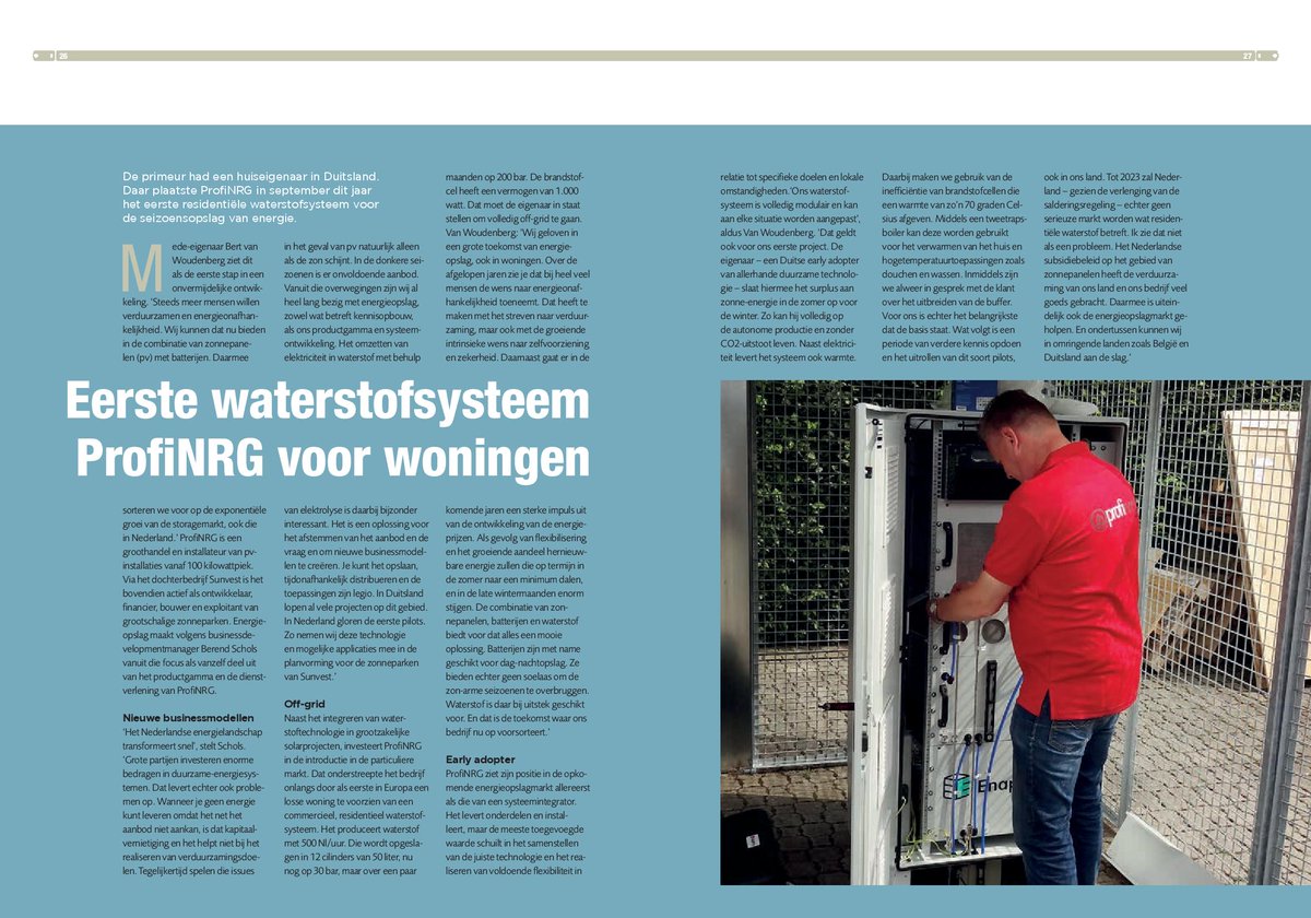 Goed bezig team B&amp;B, over H2 en <a href="/PVpanelen/">ProfiNRG</a> in <a href="/SmartStorageMag/">SmartStorage</a>