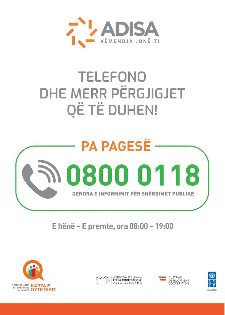 ADISA_Al's tweet image. Ke pyetje për shërbimet publike? I njeh procedurat për përfitimin e Bonusit të Strehimit? Telefono tani në numrin pa pagesë të Qendrës së Informimit për #ShërbimetPublike #ADISA 📞0800-0-118 &amp;amp; informohu për mbi 1000 #shërbimepublike!
Njih dhe Gëzo të Drejtat e tua!