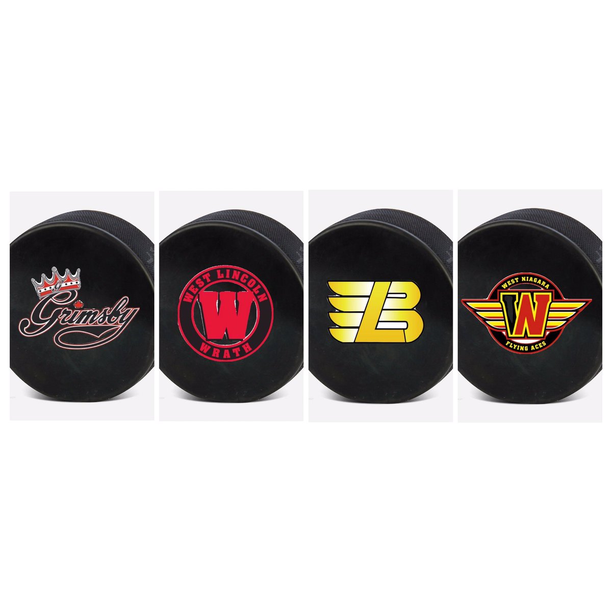 On the fourth day of Christmas, hockey gave to me, four hockey pucks! #GMHA #WLMHA #LMHA #WNMHA #12DaysOfChristmas #12DaysOfHockey