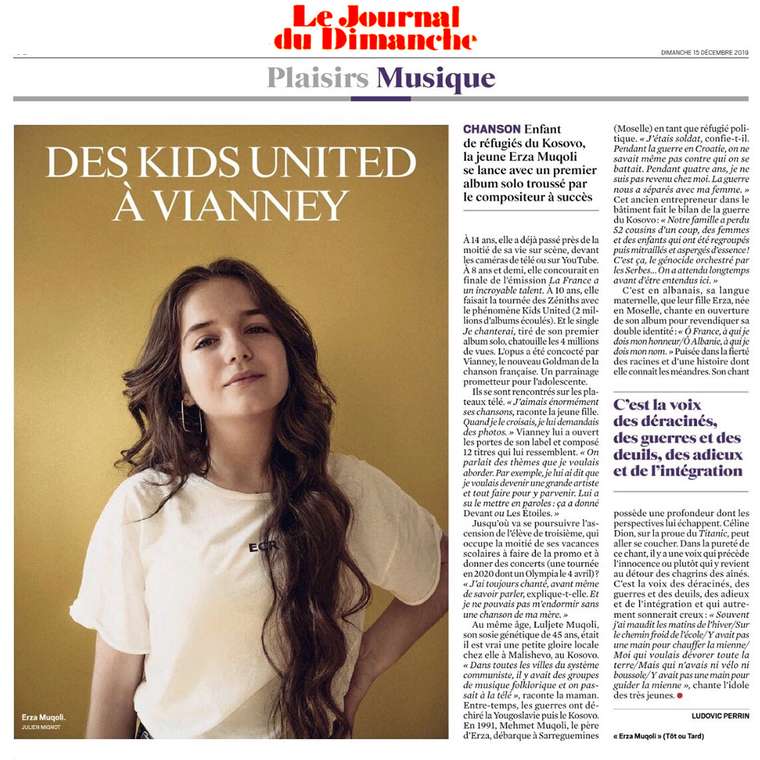 totOutard_label's tweet image. Très bel article ce dimanche dans @leJDD pour @ErzaOfficiel_ 🙏❤️