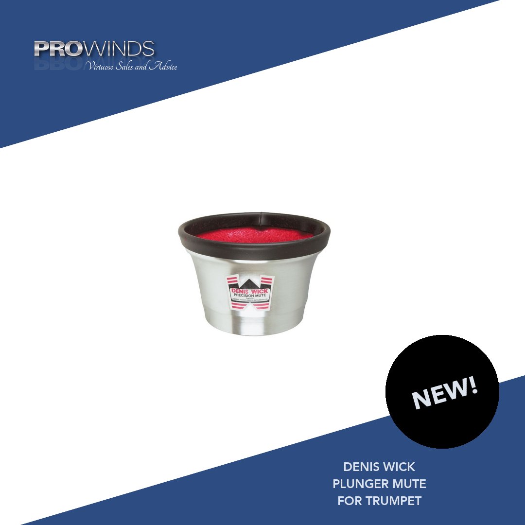 Denis Wick plunger mutes are the best choice when it comes to jazz effects and avant-garde music. It's made of aluminium with hard PVC edges and flocksprayed interior. ow.ly/15BM50xx3SY

#Deniswick #mute #trumpet