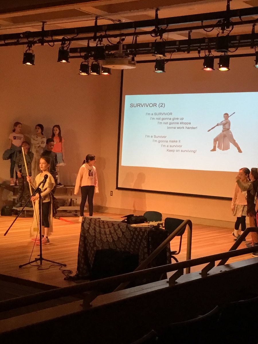 Lincoln4F's tweet photo. Scenes from Star Wars Christmas, a pop-up musical by Mr. Malone... https://t.co/MGTCBUlikL