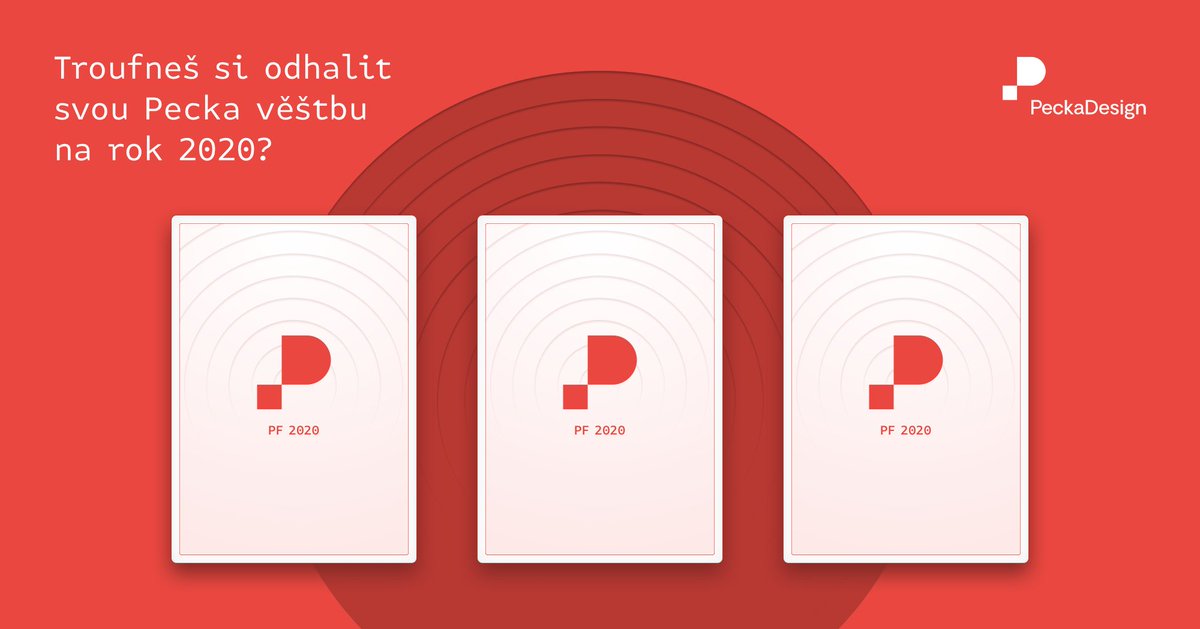 Za celý tým PeckaDesign vám přejeme do roku 2020 spoustu zdraví, štěstí a úspěchů! 🎉 Ale pro vás, co to nechcete nechat náhodě – máme speciální Pecka věštbu.🔮 Co říkáte, troufnete si odhalit tu svou na rok 2020? 👉 bit.ly/Pecka-PF-2020 👈
#pf2020 #rok2020 #peckadesign