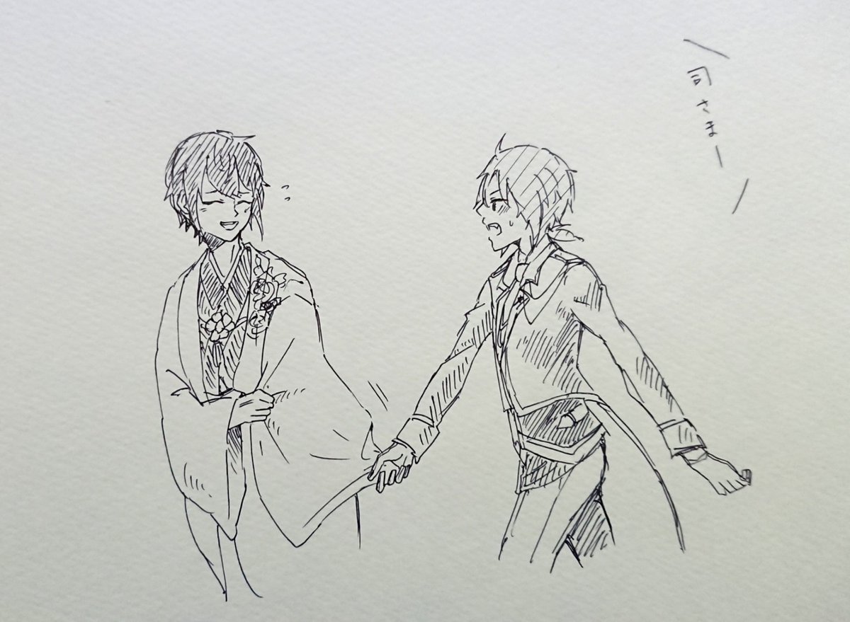 @knights_1215 殴り書き申し訳ない!!
続き少しだけ描かせて頂いた許してください素敵だったので😭💕
いやもうほんと私だけじゃなくてレオ司オブザイヤーだと思うよ ....! 