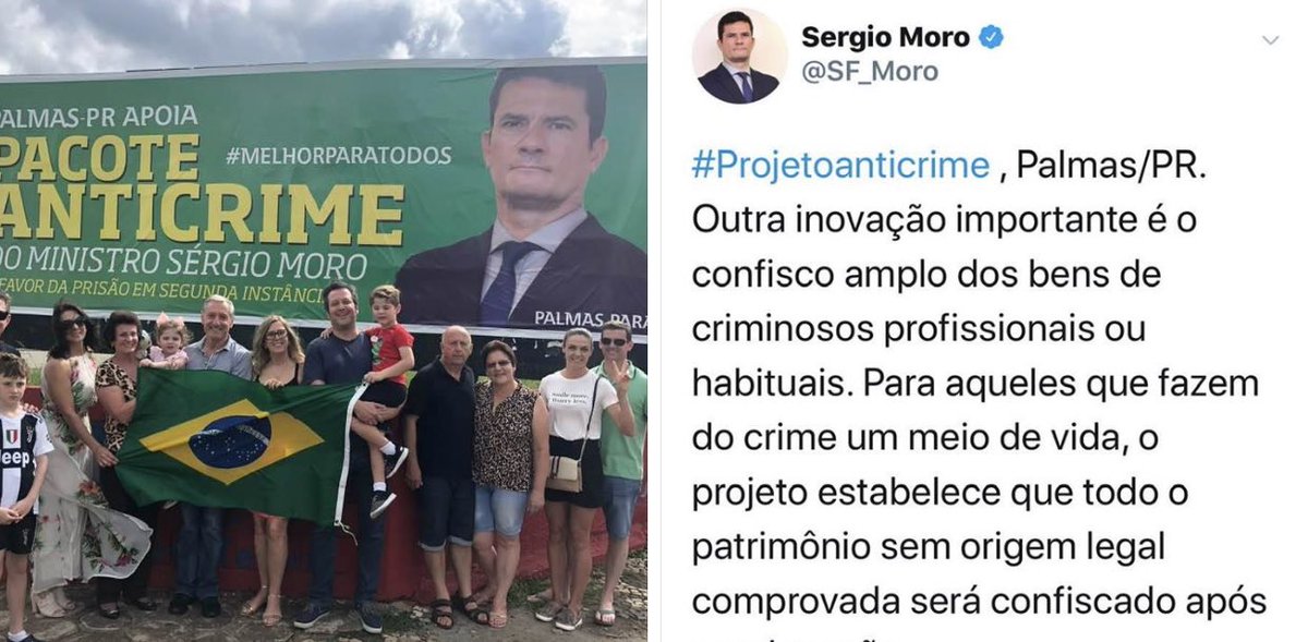 lorenzet's tweet photo. Nós apoiamos o pacote anticrime do Ministro Sérgio Moro. 🇧🇷🇧🇷🇧🇷 https://t.co/FYLGMnVRCP